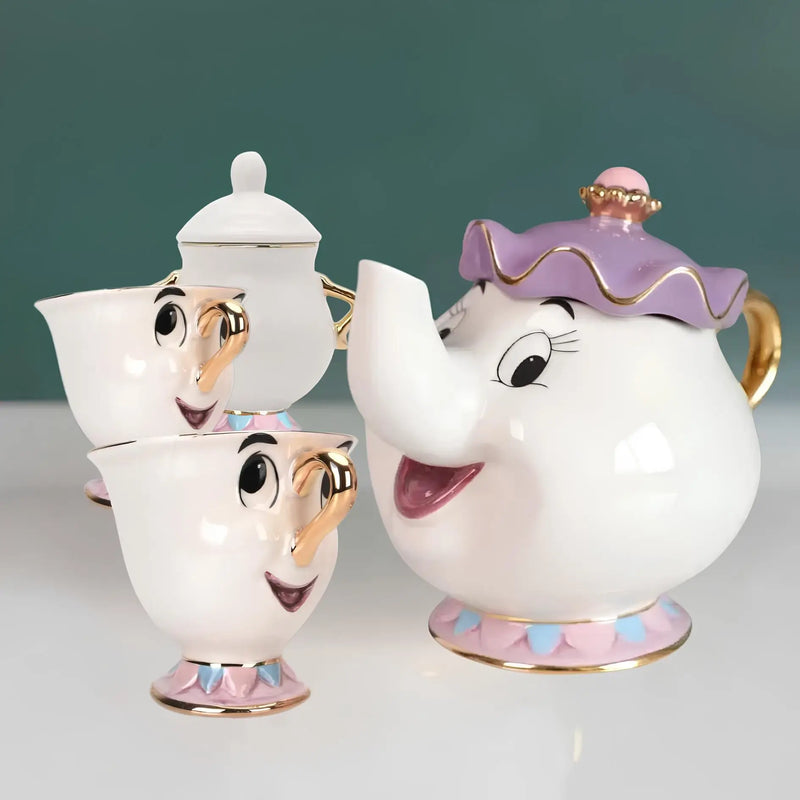 Porcelanas Zip e Madame Samovar - A Bela e A Fera